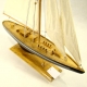 Drewniany jacht - wys.62 cm